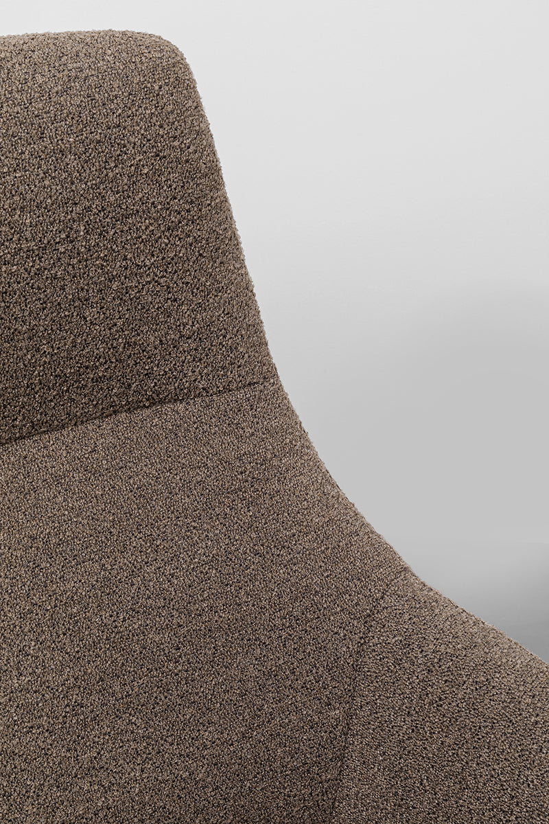 Nimi Boucle Swivel Armchair