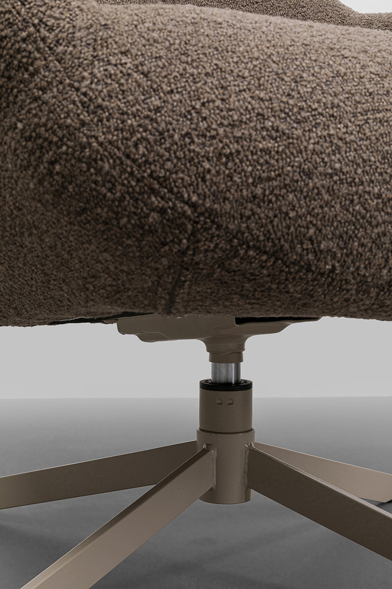 Nimi Boucle Swivel Armchair