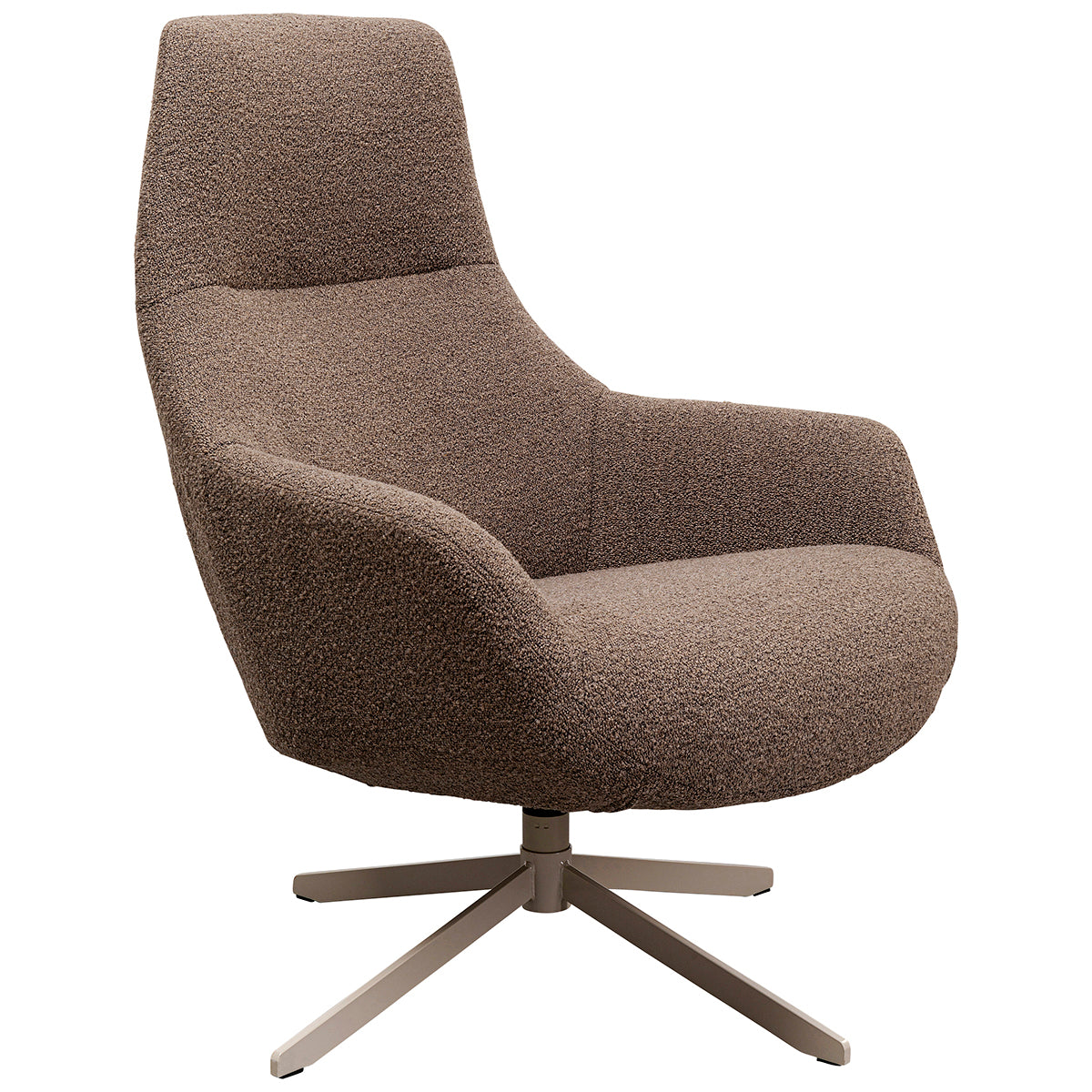 Nimi Boucle Swivel Armchair