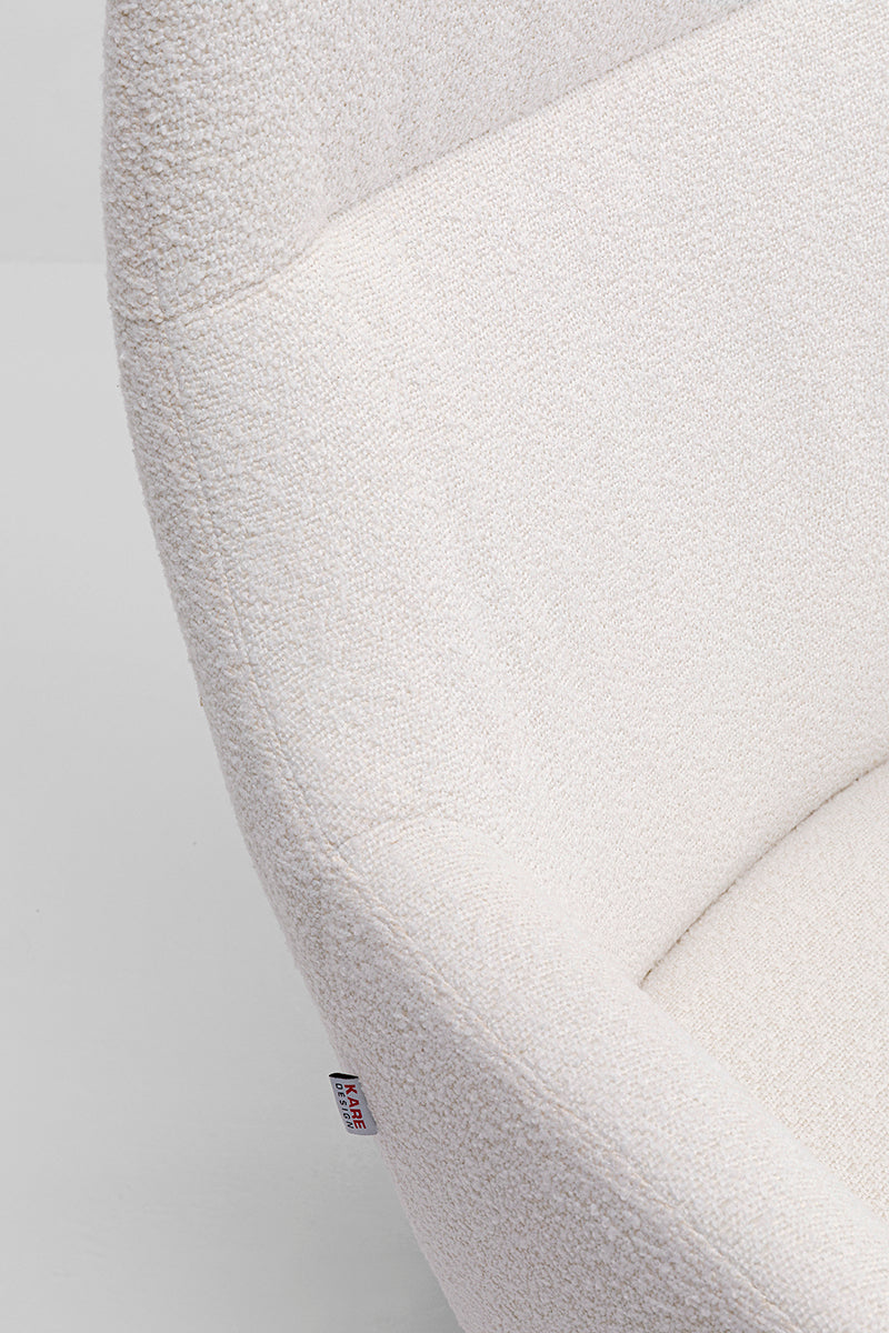 Nimi Boucle Swivel Armchair