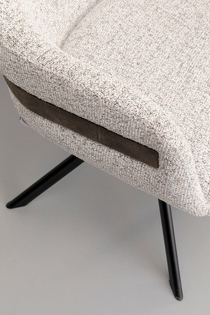 Olivia White Swivel Chair