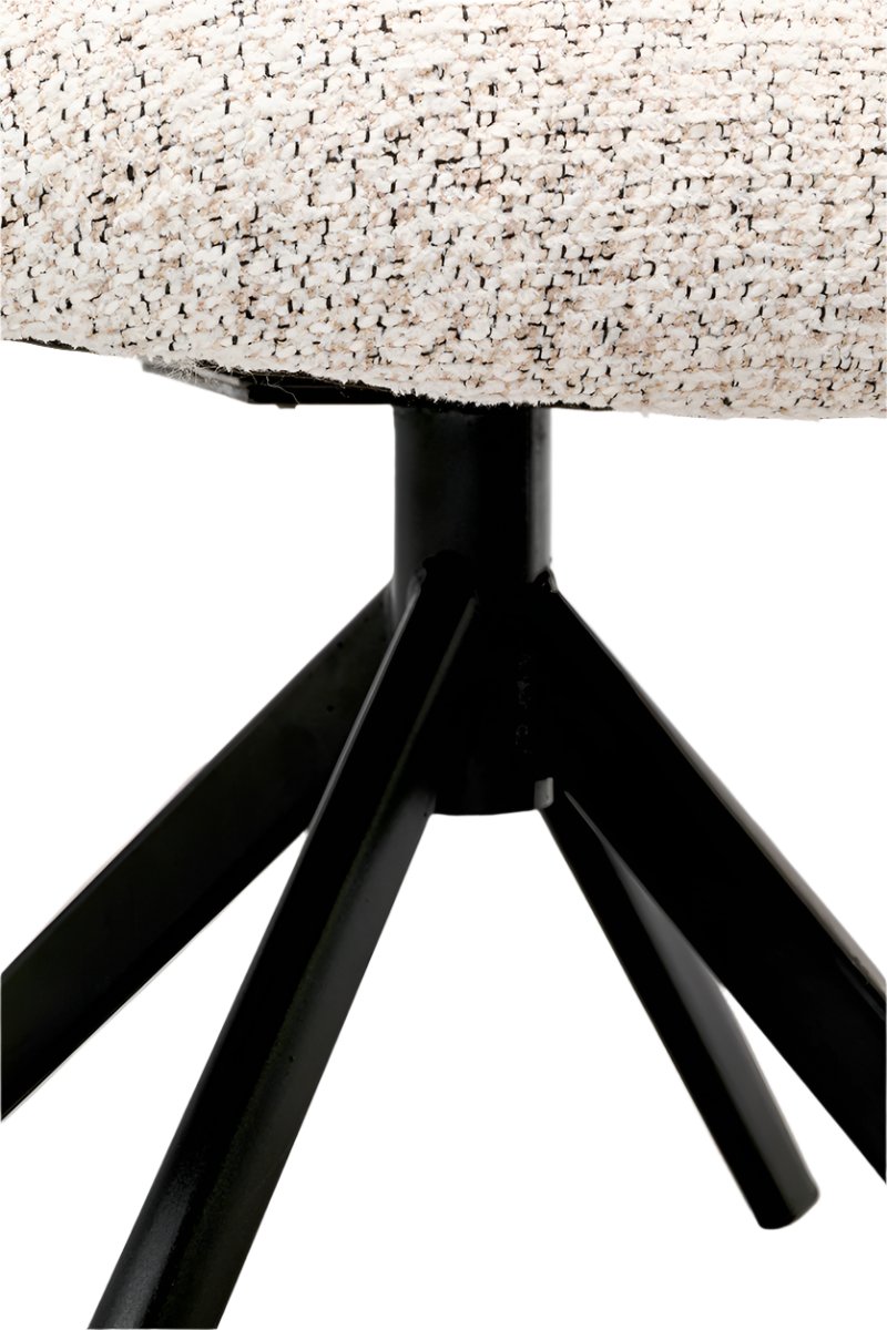 Olivia White Swivel Chair