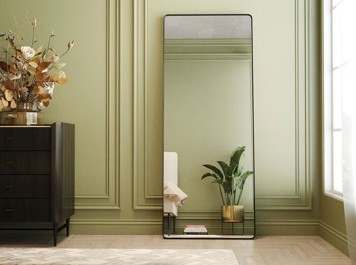 Ombra Soft Black Rectangular Mirror - WOO .Design