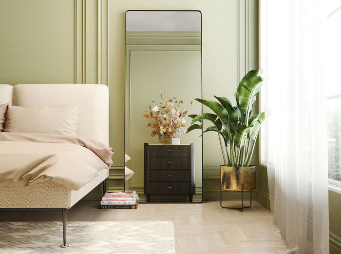 Ombra Soft Black Rectangular Mirror - WOO .Design