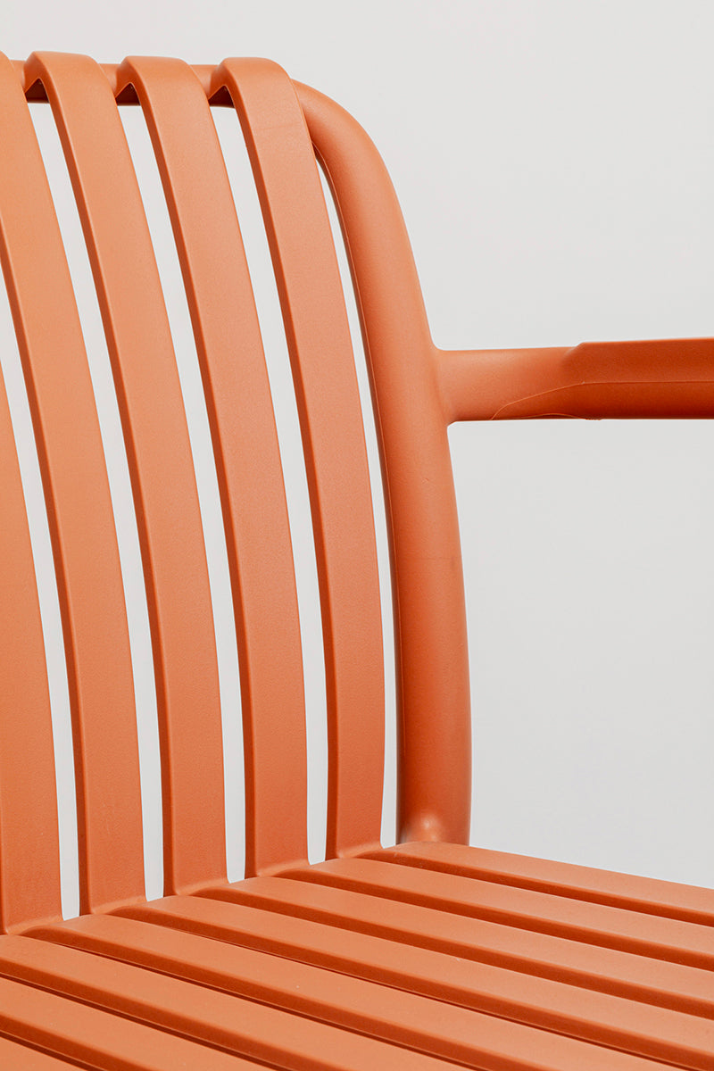 Porto Santo Terracotta Chair with Armrest