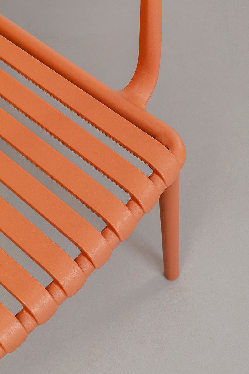 Porto Santo Terracotta Chair with Armrest