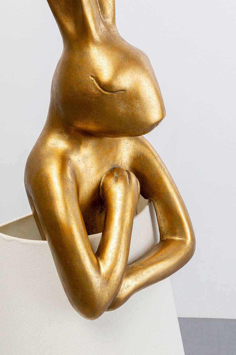 Rabbit Gold/White Animal Floor Lamp