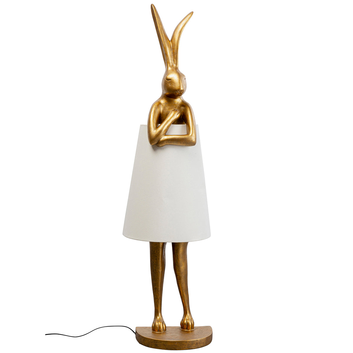 Rabbit Gold/White Animal Floor Lamp