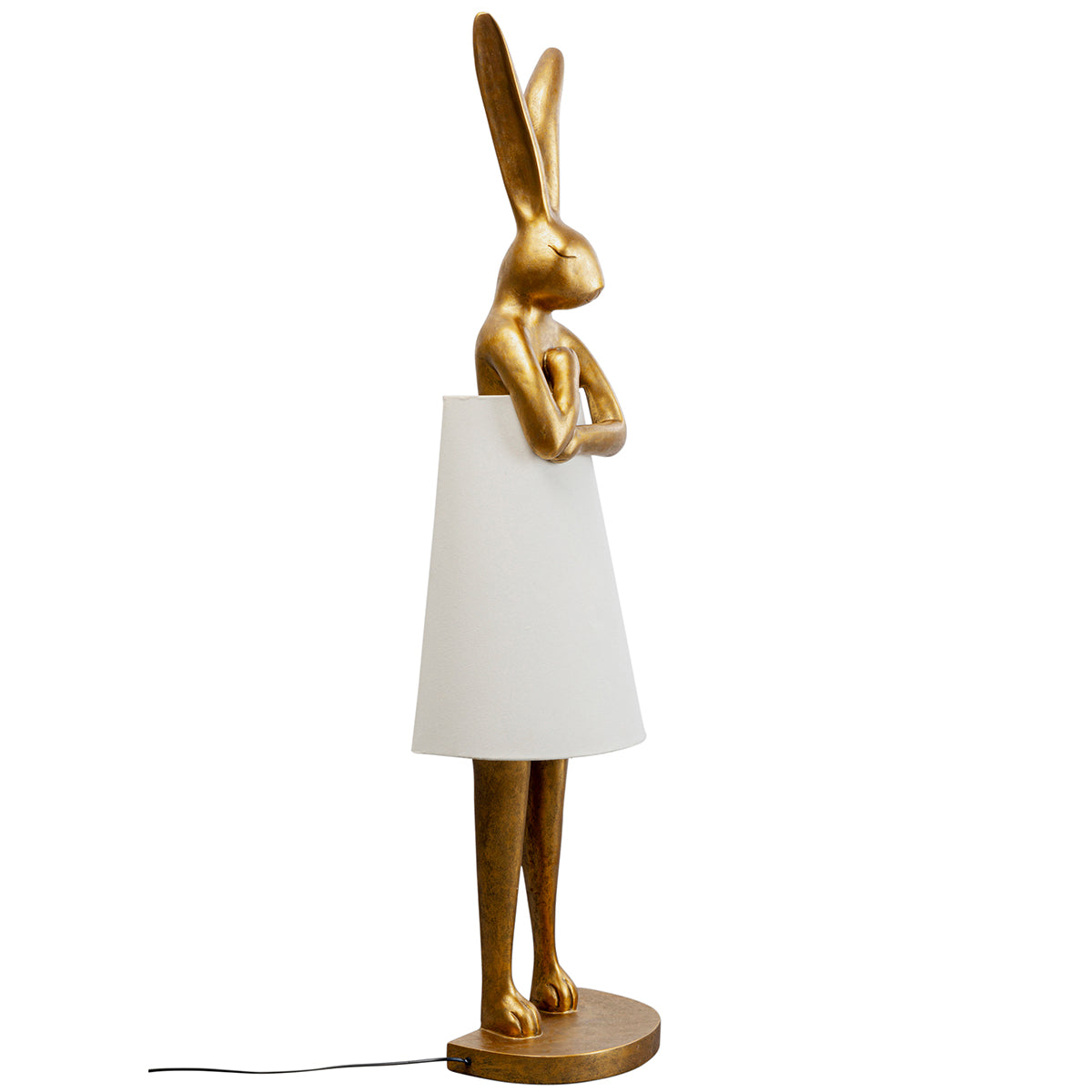 Rabbit Gold/White Animal Floor Lamp