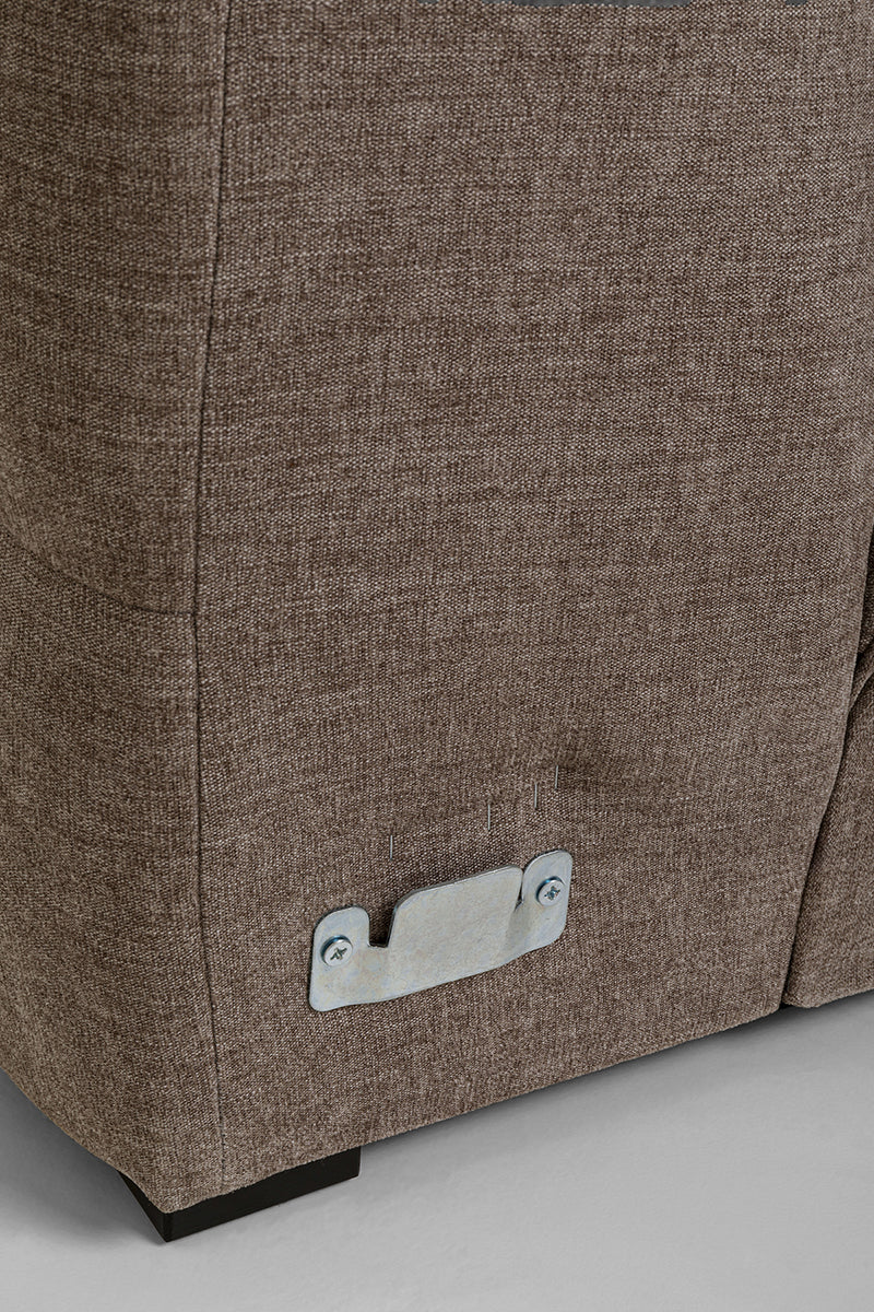 Salamanca Light Brown Chenille Corner Sofa