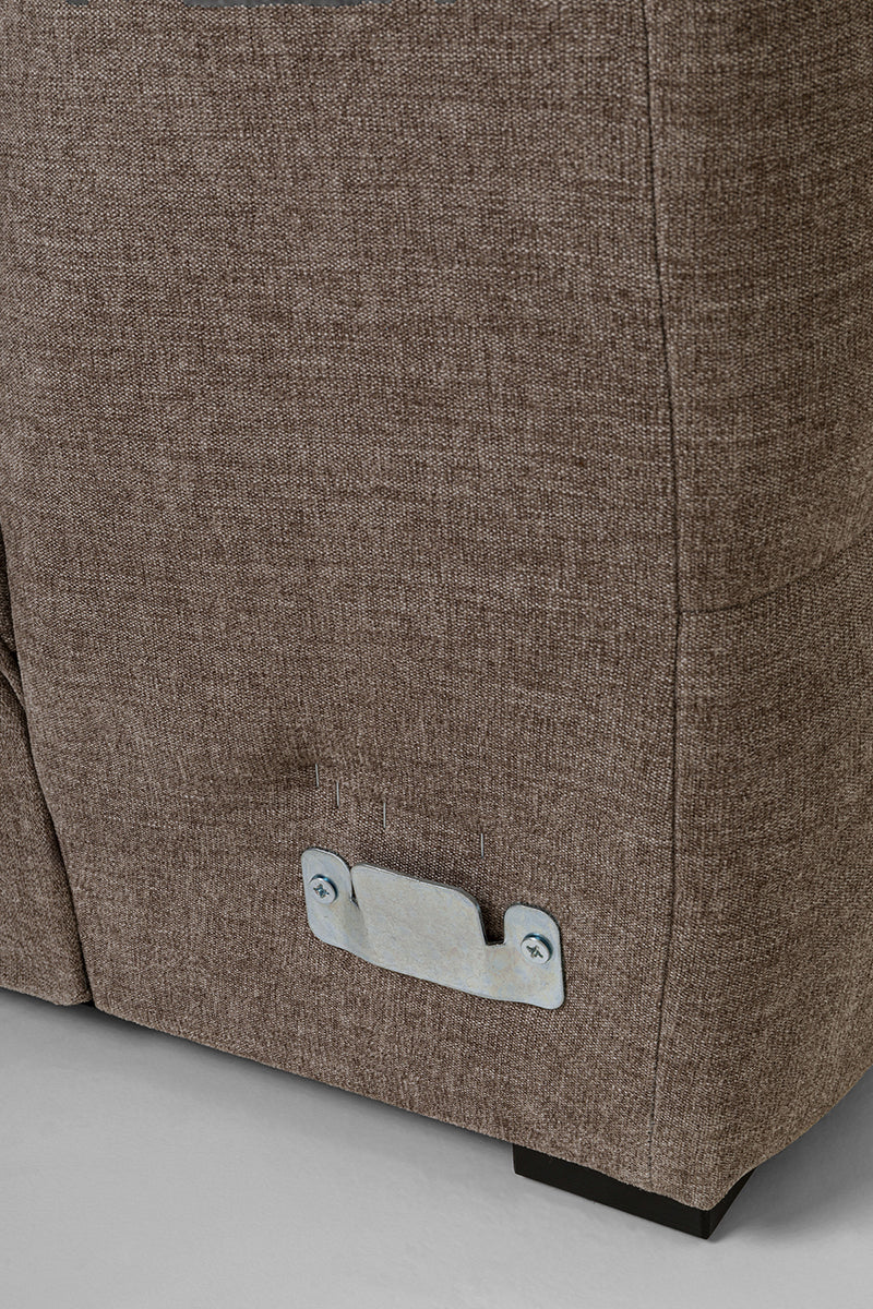 Salamanca Light Brown Chenille Corner Sofa