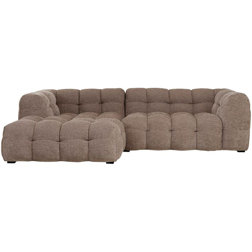 Salamanca Light Brown Chenille Corner Sofa