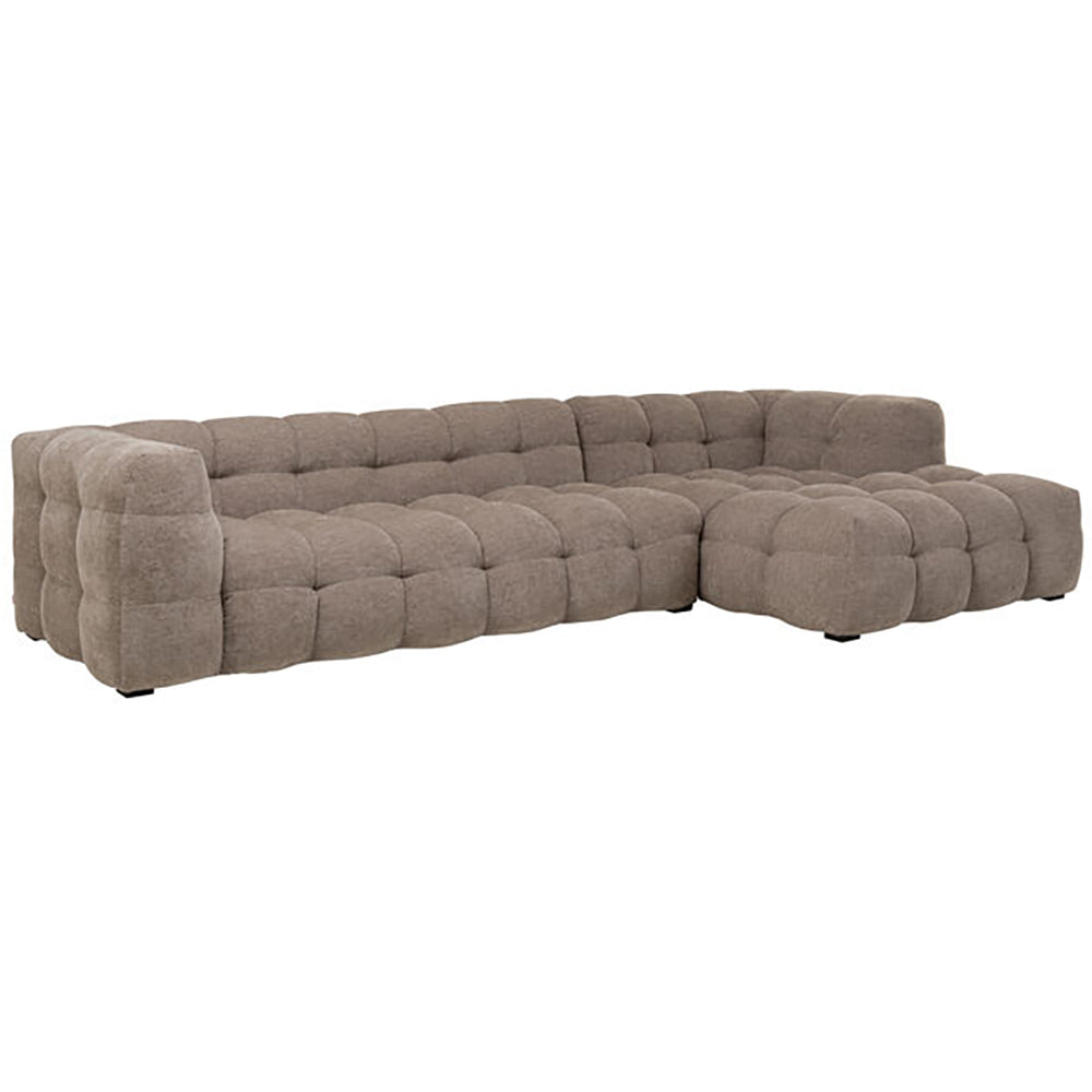 Salamanca Light Brown Chenille Corner Sofa