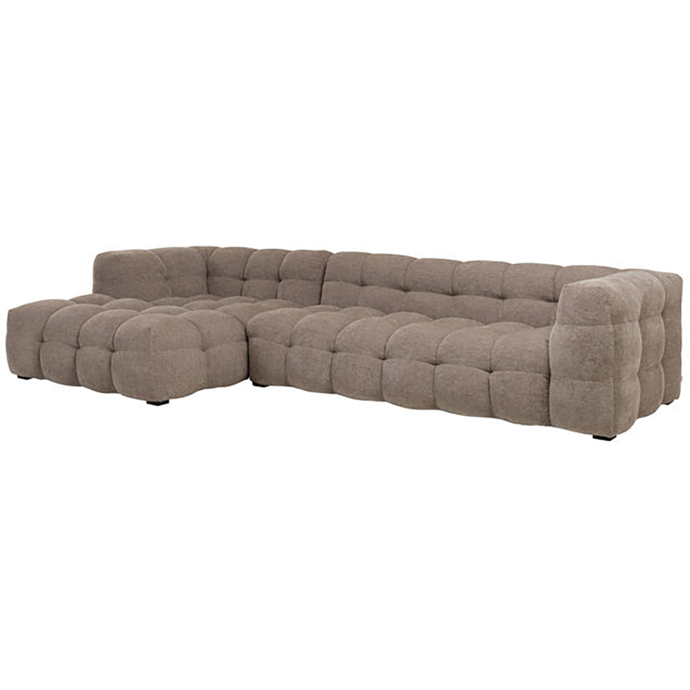 Salamanca Light Brown Chenille Corner Sofa