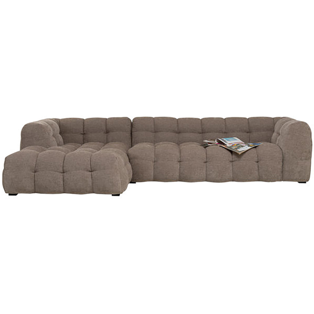 Salamanca Light Brown Chenille Corner Sofa