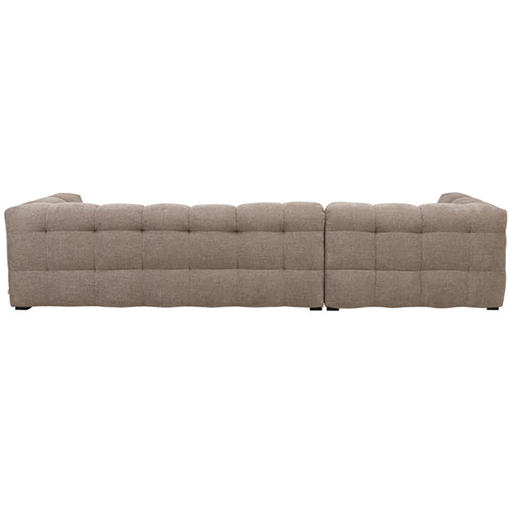 Salamanca Light Brown Chenille Corner Sofa