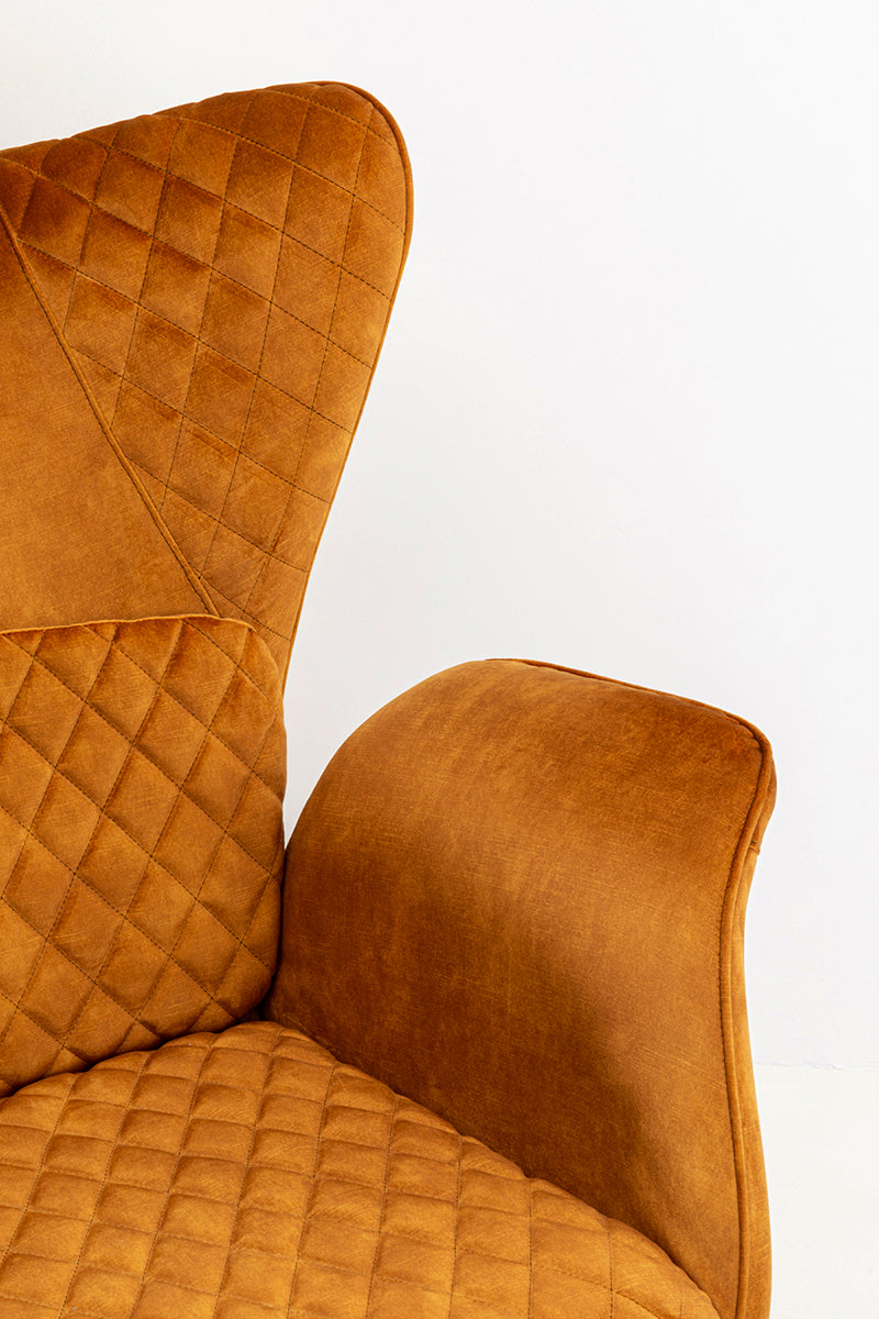 Tudor Velvet Armchair