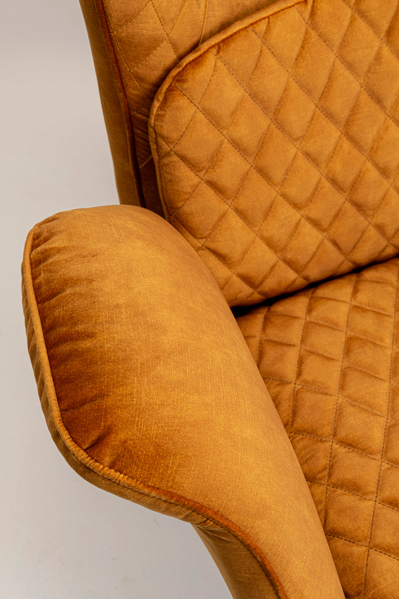 Tudor Velvet Armchair