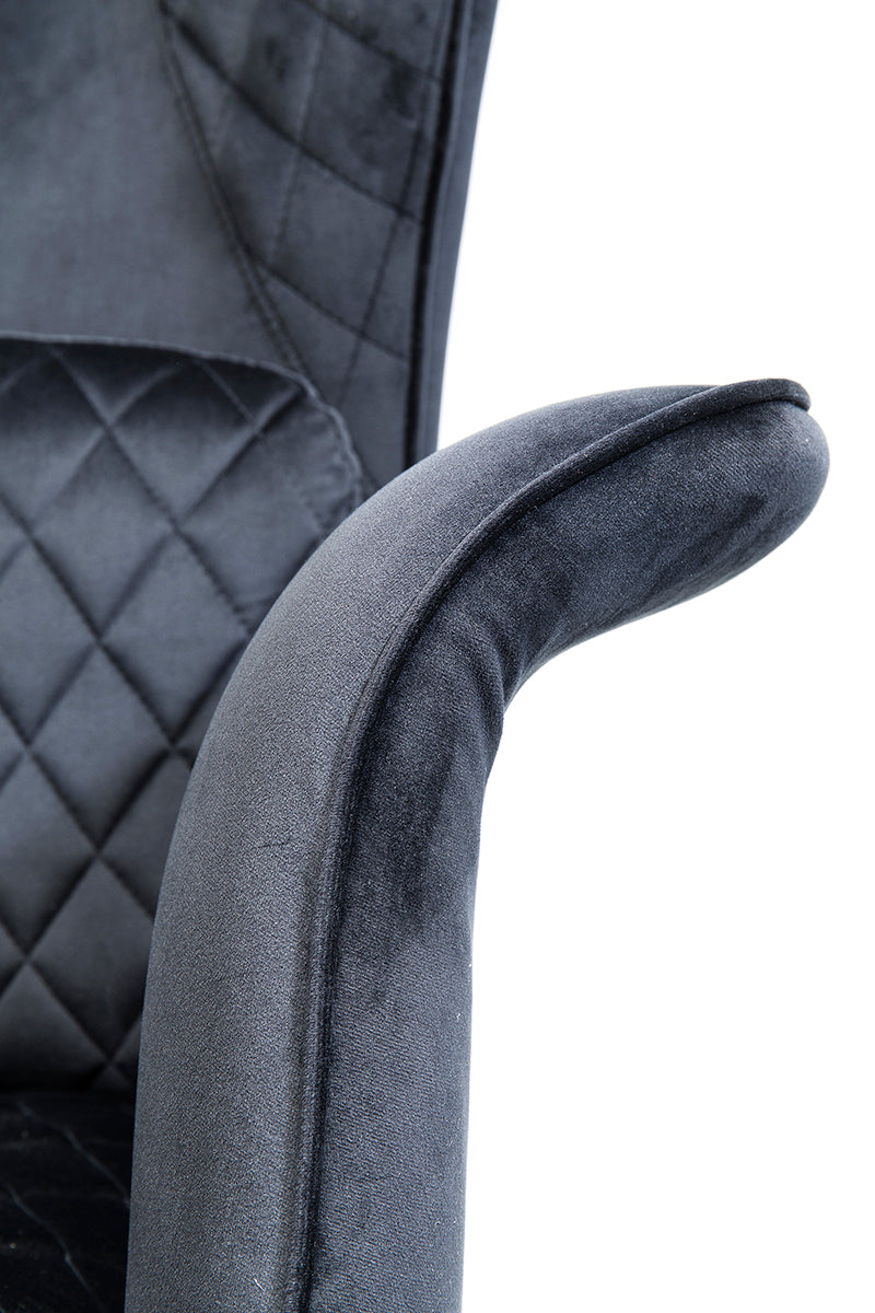 Tudor Velvet Armchair