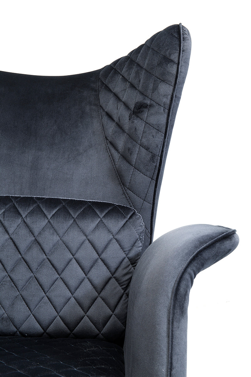 Tudor Velvet Armchair