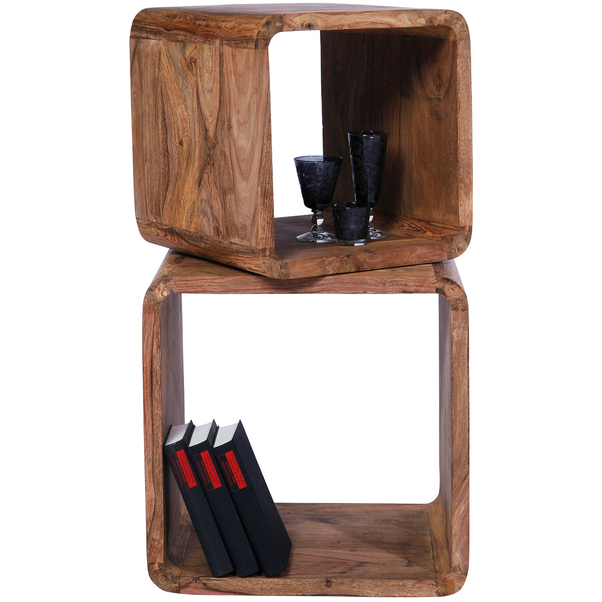 Authentico Cube Square Side Table (2/Set)