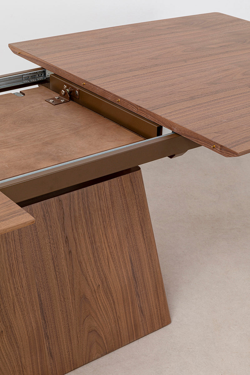 Benvenuto Walnut Rectangular Extendable Table