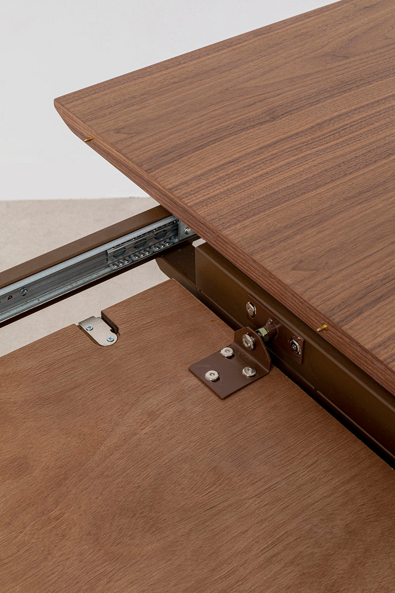 Benvenuto Walnut Rectangular Extendable Table