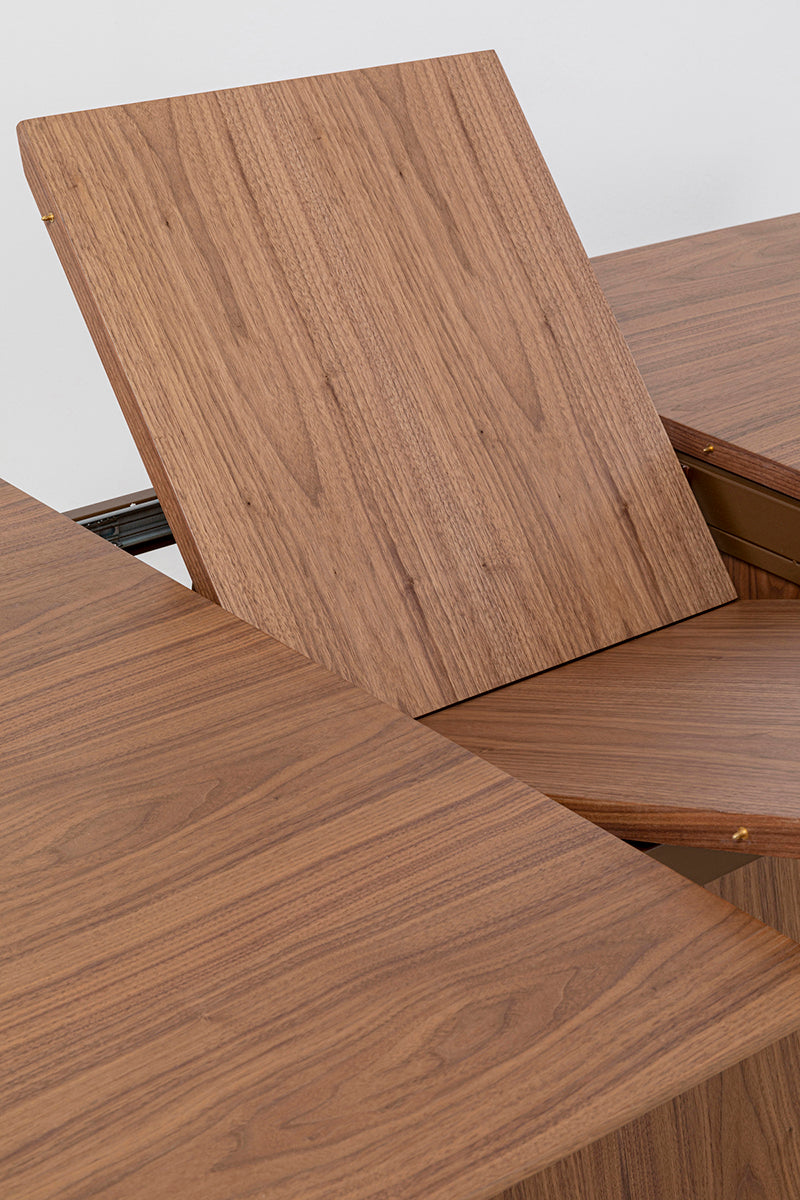 Benvenuto Walnut Rectangular Extendable Table