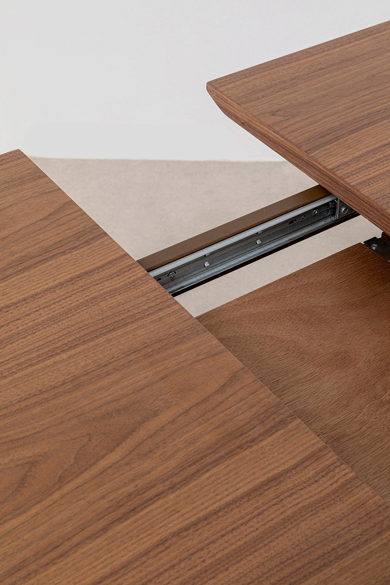 Benvenuto Walnut Rectangular Extendable Table