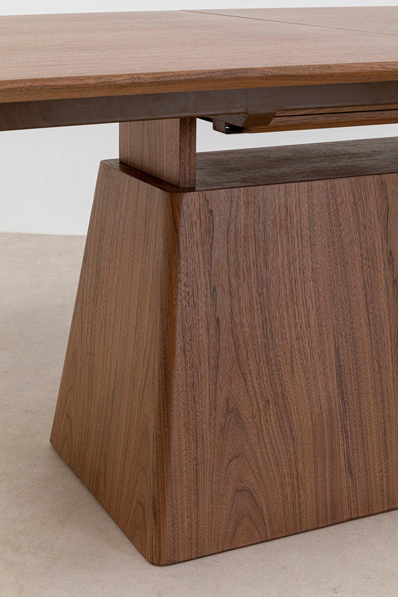 Benvenuto Walnut Rectangular Extendable Table