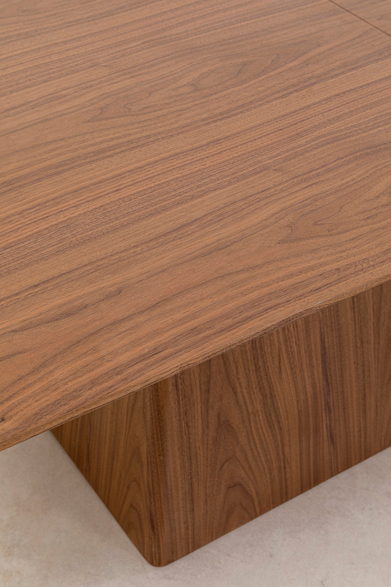 Benvenuto Walnut Rectangular Extendable Table