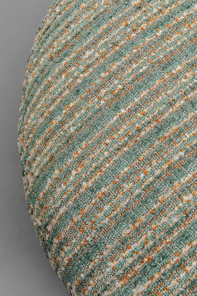 Couture Stripes Blue Boucle Swivel Armchair