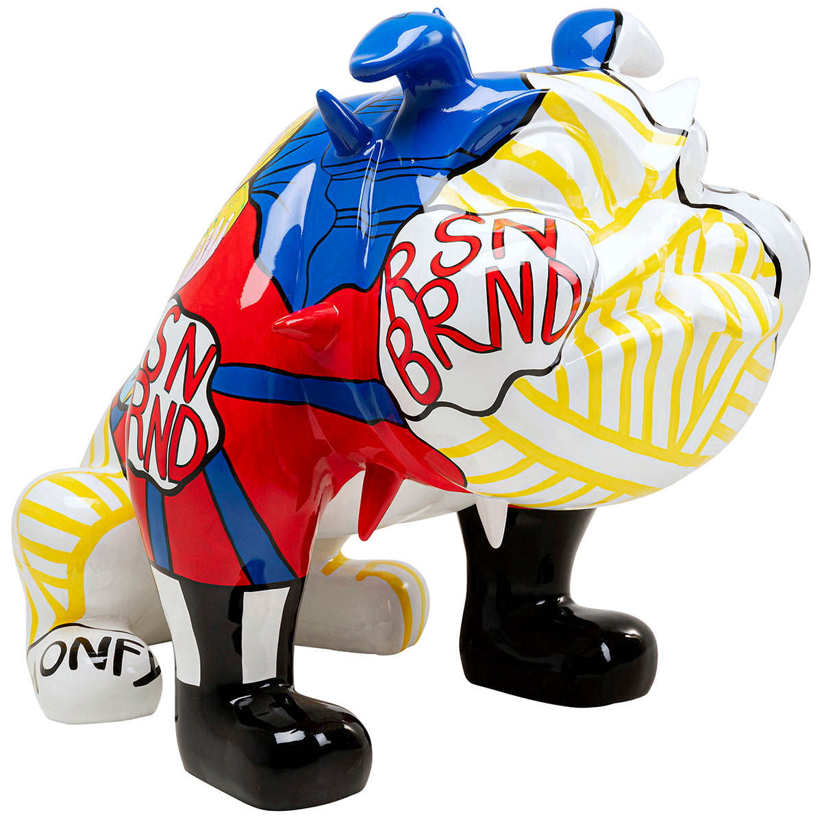 Dog Graffiti Deco Figurine