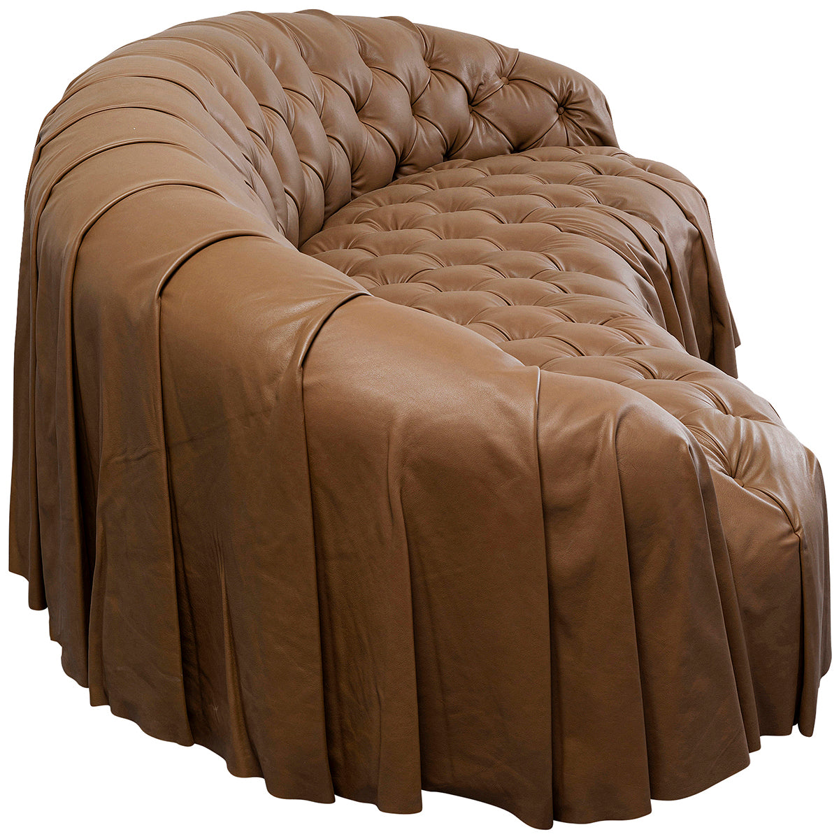 Drapes Brown 3 Seater Sofa