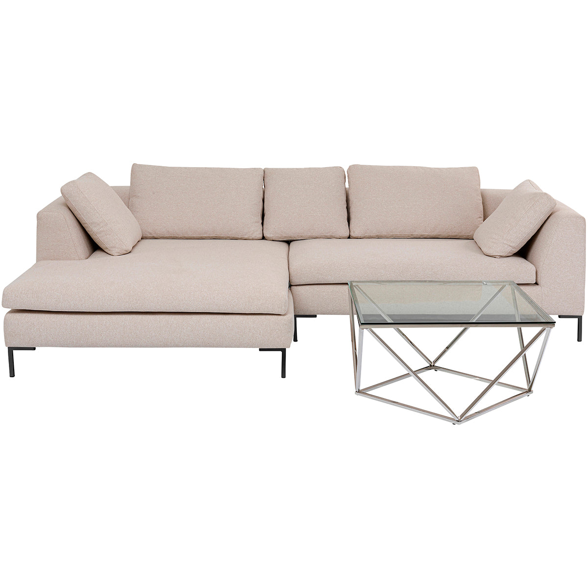Gianni Cream Corner Sofa