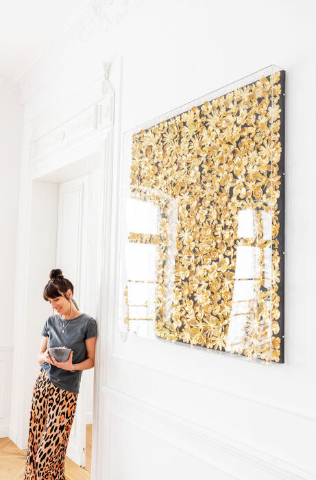 Gold Flower Deco Frame
