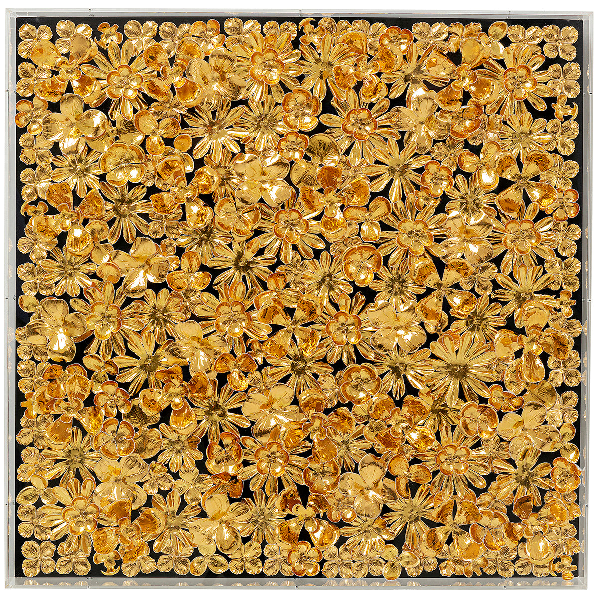 Gold Flower Deco Frame