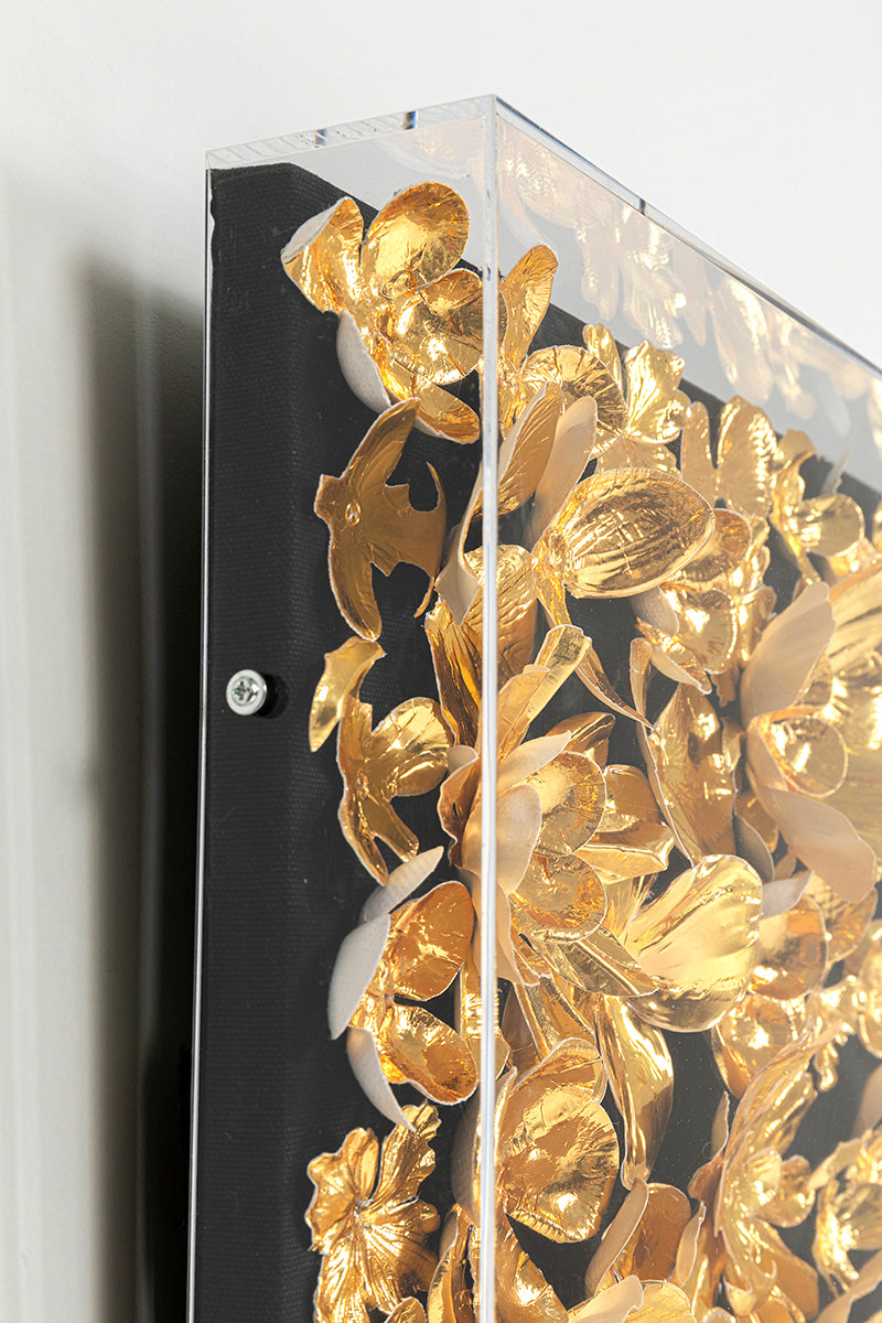 Gold Flower Deco Frame