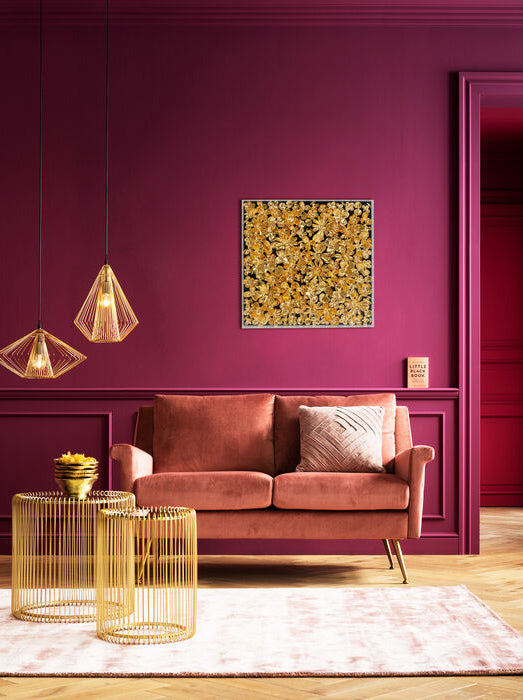 Gold Flower Deco Frame