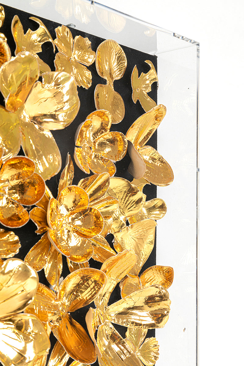 Gold Flower Deco Frame