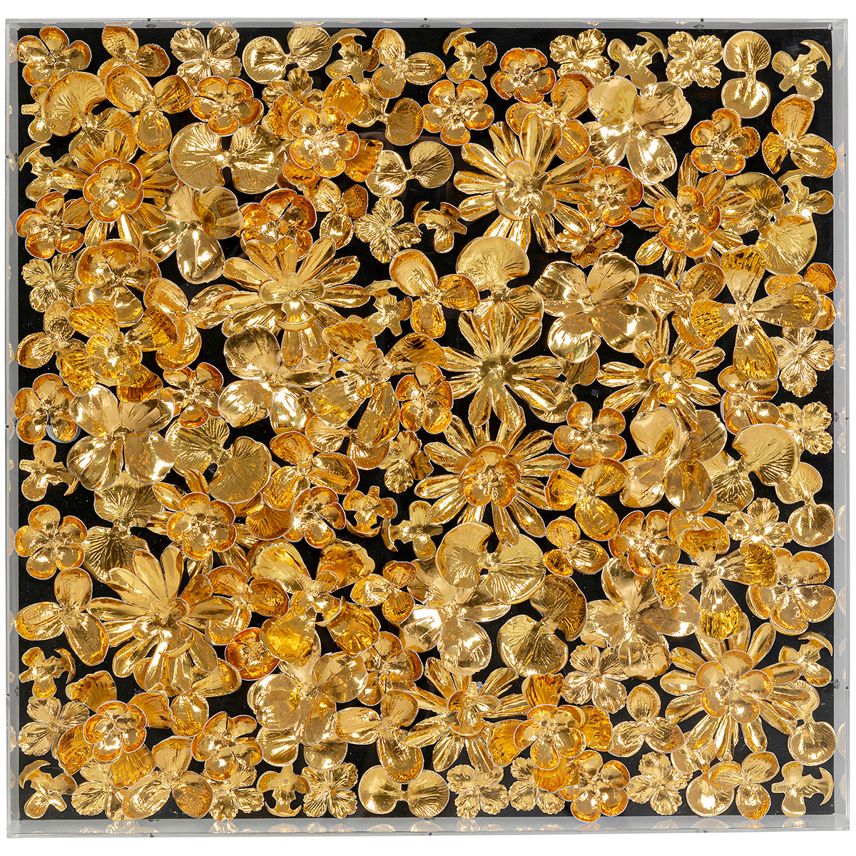 Gold Flower Deco Frame