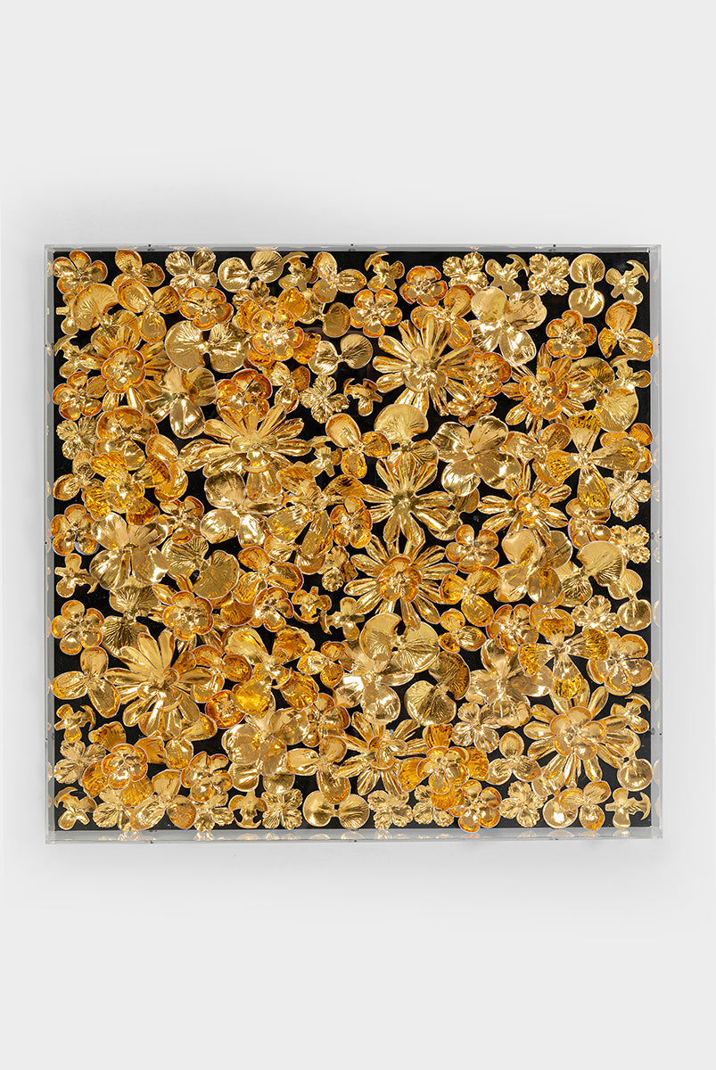 Gold Flower Deco Frame