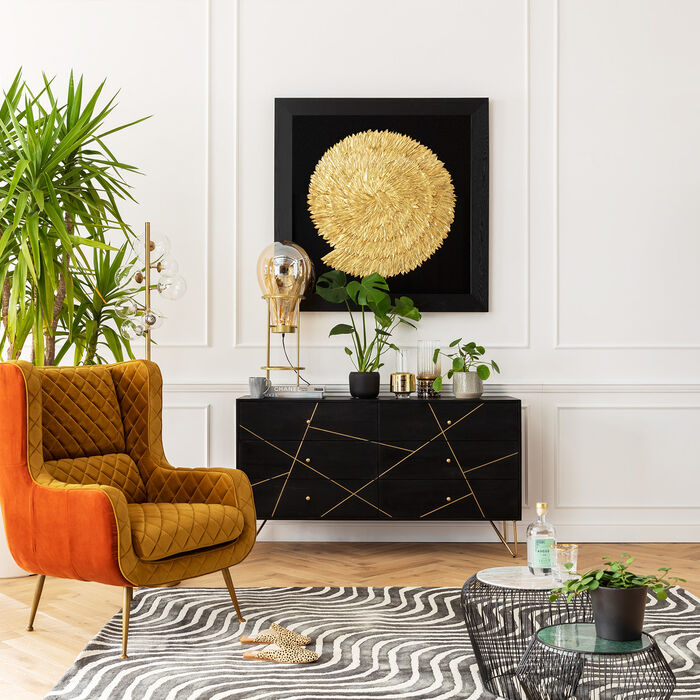 Golden Snail Deco Frame