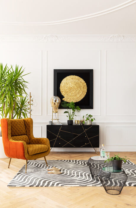 Golden Snail Deco Frame