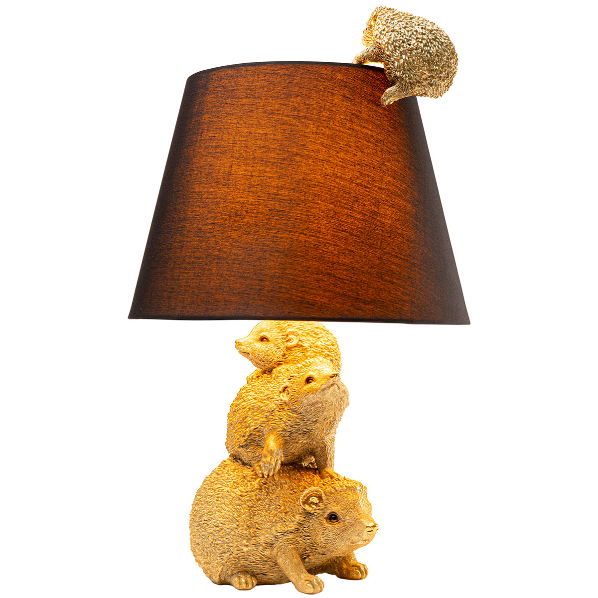 Hedgehog Family Animal Table Lamp