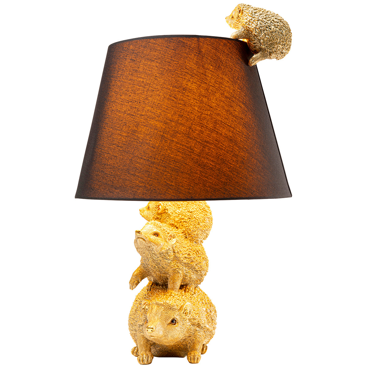 Hedgehog Family Animal Table Lamp