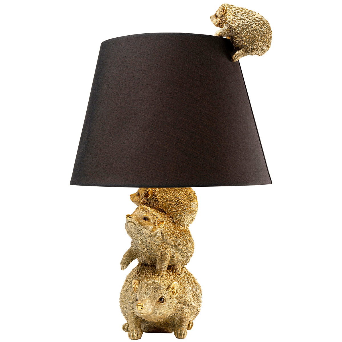 Hedgehog Family Animal Table Lamp