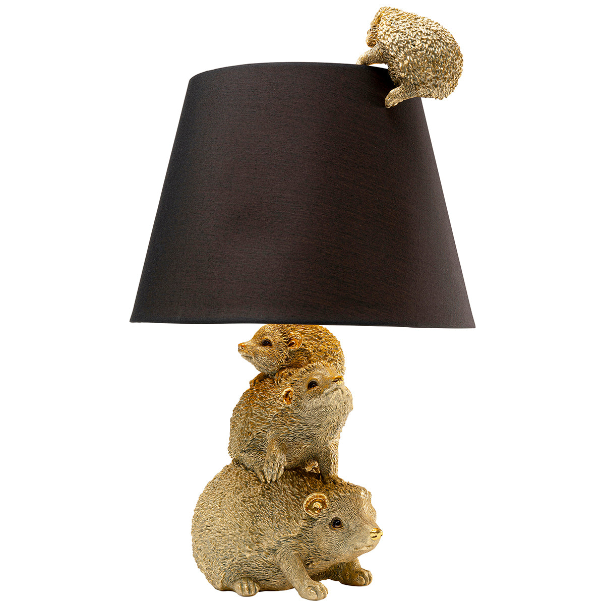 Hedgehog Family Animal Table Lamp