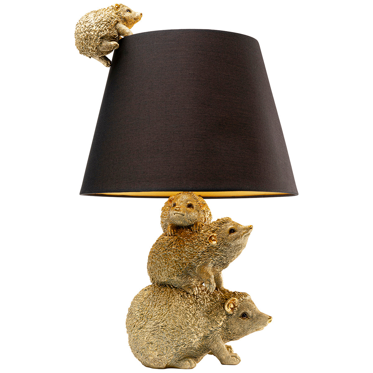 Hedgehog Family Animal Table Lamp