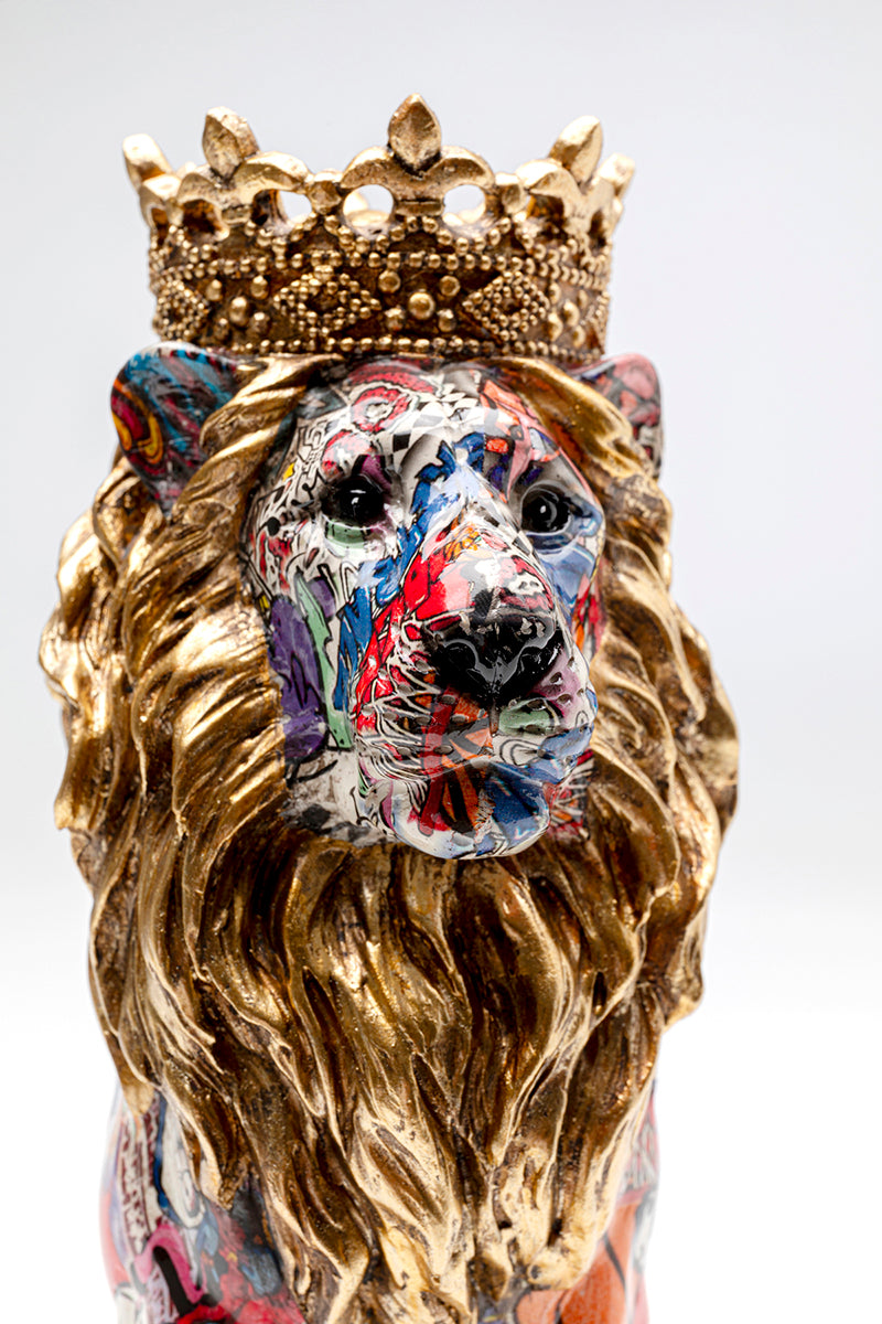 King Lion Graffiti Deco Figurine